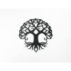 Wandsticker LEBENSBAUM WIEDERGEBURT (Bildabmessungen 89 x 88 cm, Bildfarbe Grau)