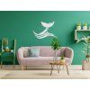 Holzsticker WALFISCH (Bildabmessungen 21,5 x 31,5 cm, Bildfarbe Grau)