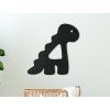 Sticker fürs Kinderzimmer DINOSAURIER (Bildabmessungen 22 x 22,5 cm, Bildfarbe Grau)
