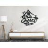 Holzsticker Home Sweet Home (Bildabmessungen 89 x 96,5 cm, Bildfarbe Grau)