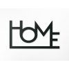 Hölzerne Wanddekoration HOME (Bildabmessungen 17,5 x 31,5 cm, Bildfarbe Grau)