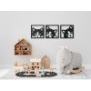 3-teiliges Holzbild fürs Kinderzimmer DREI VERSPIELTE KÄTZCHEN