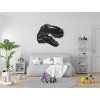 Kindersticker T-REX (Bildabmessungen 19,5 x 22,5 cm, Bildfarbe Grau)