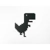 Wandsticker für Kinder Dinosaurier (Bildabmessungen 26,5 x 22,5 cm, Bildfarbe Grau)