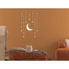 Sticker fürs Kinderzimmer KLEINE STERNE MIT MOND