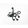 Holzsticker fürs Kinderzimmer AFFE (Bildabmessungen 33,5 x 32,5 cm, Bildfarbe Grau)