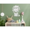 Holzsticker für die Wand KLEINER LÖWE