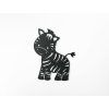 Wandsticker für Kinder ZEBRA (Bildabmessungen 28 x 22,5 cm, Bildfarbe Grau)