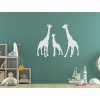 Holzsticker fürs Kinderzimmer GIRAFFENFAMILIE