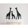 Holzsticker fürs Kinderzimmer GIRAFFENFAMILIE