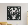Holzbild für die Wand LÖWE, KÖNIG DER TIERE