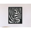 Holzbild für die Wand ZEBRAKOPF