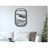 Holzbild für die Wand FLUGZEUGFENSTER