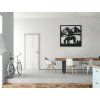 3D-Wandbild GRASENDES PFERD (Bildabmessungen 22,5 x 22,5 cm, Bildfarbe Grau)