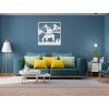 3D-Wandbild GRASENDES PFERD (Bildabmessungen 22,5 x 22,5 cm, Bildfarbe Grau)