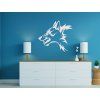 3D-Wandsticker WILDER WOLF (Bildabmessungen 20,5 x 22,5 cm, Bildfarbe Grau)