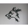 3D-Wandsticker WILDER WOLF (Bildabmessungen 20,5 x 22,5 cm, Bildfarbe Grau)