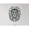 Holzsticker POLYGONALER LÖWE