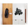 Holzsticker QUAD (Bildabmessungen 21,5 x 22,5 cm, Bildfarbe Grau)
