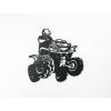 Holzsticker QUAD (Bildabmessungen 21,5 x 22,5 cm, Bildfarbe Grau)