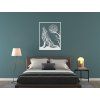 3D-Wandbild Heulender Wolf (Bildabmessungen 42 x 32,5 cm, Bildfarbe Grau)