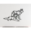 Holzsticker für die Wand WOLFSPAAR