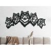 Holzsticker WOLFSRUDEL (Bildabmessungen 19,5 x 44,5 cm, Bildfarbe Grau)