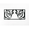 3D-Wandbild BLICK DES TIGERS (Bildabmessungen 22 x 44,5 cm, Bildfarbe Grau)