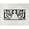 3D-Wandbild BLICK DES TIGERS (Bildabmessungen 22 x 44,5 cm, Bildfarbe Grau)