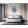 3D-Wandsticker POLYGONALER WOLF (Bildabmessungen 31,5 x 22,5 cm, Bildfarbe Grau)
