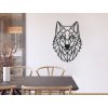 54192 4 3d wandsticker polygonaler wolf