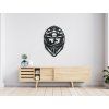 Holzsticker MOTORRADHELM (Bildabmessungen 31,5 x 21,5 cm, Bildfarbe Grau)