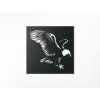 Holzbild WEISSKOPFSEEADLER (Bildabmessungen 32,5 x 32,5 cm, Bildfarbe Grau)