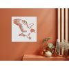Holzbild WEISSKOPFSEEADLER (Bildabmessungen 32,5 x 32,5 cm, Bildfarbe Grau)
