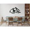 3D-Sticker TRABENDES PFERD (Bildabmessungen 25,5 x 44,5 cm, Bildfarbe Grau)