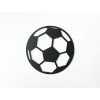 Holzsticker FUSSBALL (Bildabmessungen 22,5 x 22,5 cm, Bildfarbe Grau)