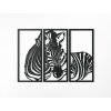 3-teiliges Wandbild ZEBRA