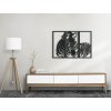 3-teiliges Wandbild ZEBRA
