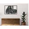3-teiliges Wandbild ZEBRA