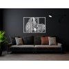 3-teiliges Wandbild ZEBRA (Bildabmessungen 45 x 65 cm, Bildfarbe Grau)