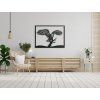 3D-Wandbild ADLER UND BAUM (Bildabmessungen 33,5 x 44,5 cm, Bildfarbe Grau)