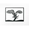 3D-Wandbild ADLER UND BAUM (Bildabmessungen 33,5 x 44,5 cm, Bildfarbe Grau)