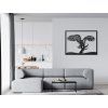 3D-Wandbild ADLER UND BAUM (Bildabmessungen 33,5 x 44,5 cm, Bildfarbe Grau)