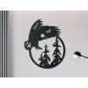 Holzsticker ANGRIFF DES ADLERS (Bildabmessungen 28 x 23,5 cm, Bildfarbe Grau)