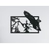 54288 holzbild fliegender adler