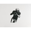 54366 holzsticker american football player