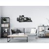 Designsticker FORMEL 1 (Bildabmessungen 14,5 x 31,5 cm, Bildfarbe Grau)