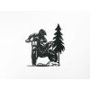 Holzsticker CHROSSMASCHINE (Bildabmessungen 24,5 x 22,5cm, Bildfarbe Grau)