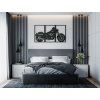 3-teiliges Wandbild MOTORRAD (Bildabmessungen 25,5 x 46,5 cm, Bildfarbe Grau)