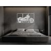 54384 5 3 teiliges wandbild motorrad
